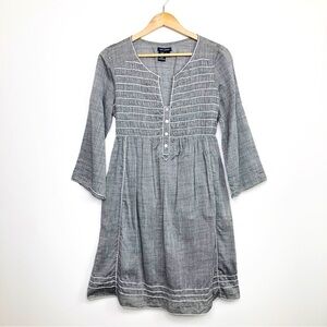 MAX Edition Gray smocked dress